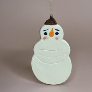 Snemand med lort på hovedet