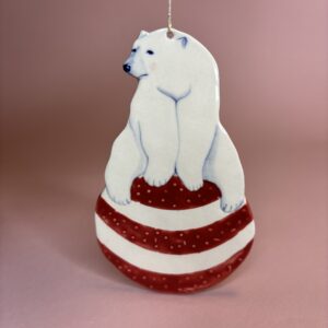 Isbjørn på julekugle