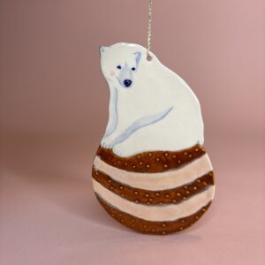 Isbjørn på julekugle
