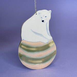 Isbjørn på julekugle