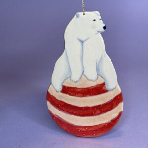 Isbjørn på julekugle