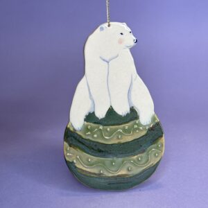 Isbjørn på julekugle